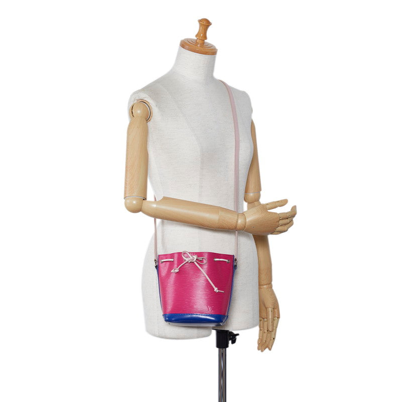 Louis Vuitton Epic Nano Noe Slipper Shoulder Bag M42502 Hot Pink Blue Leather  Louis Vuitton