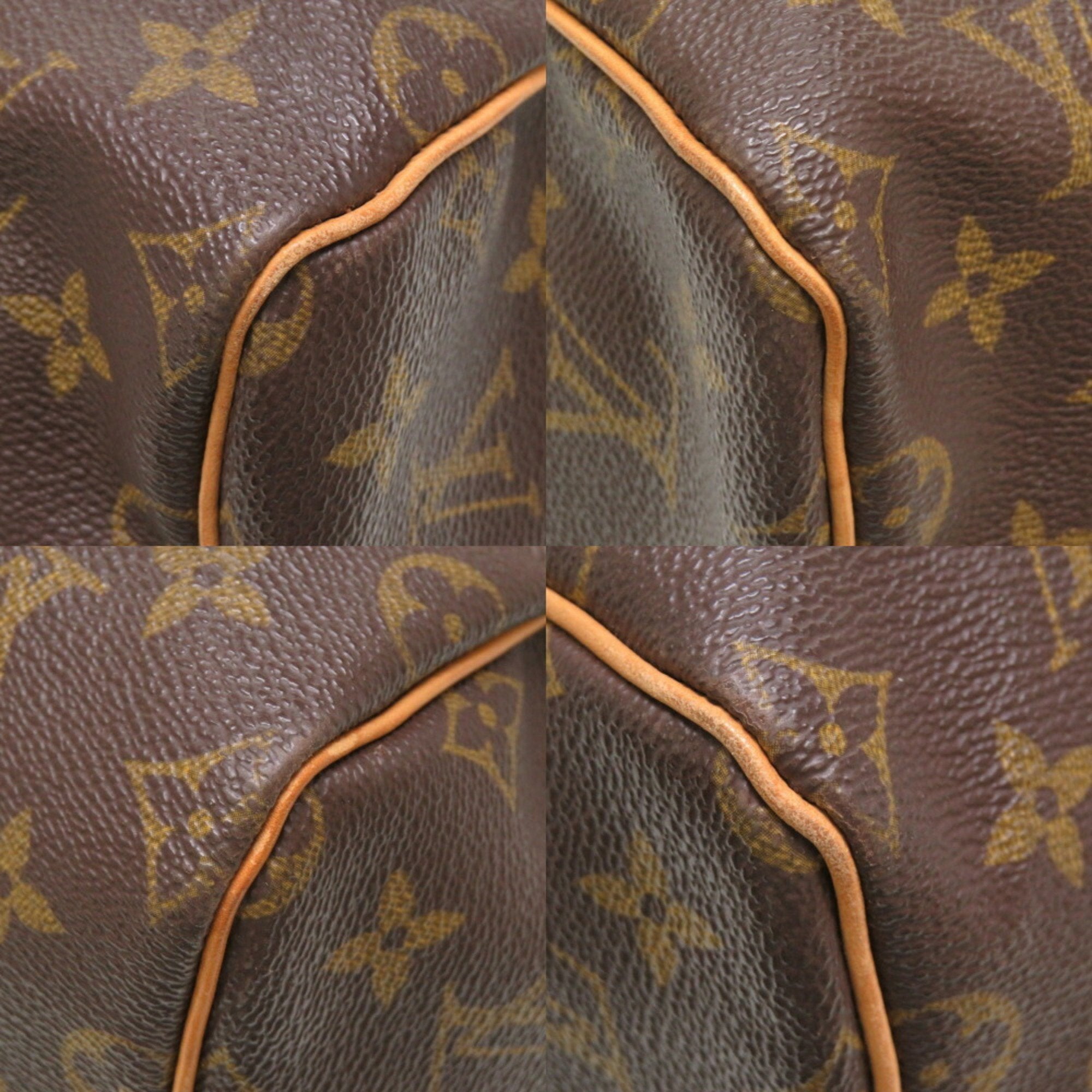 Louis Vuitton Brown Canvas Keepall 55 travel bag
