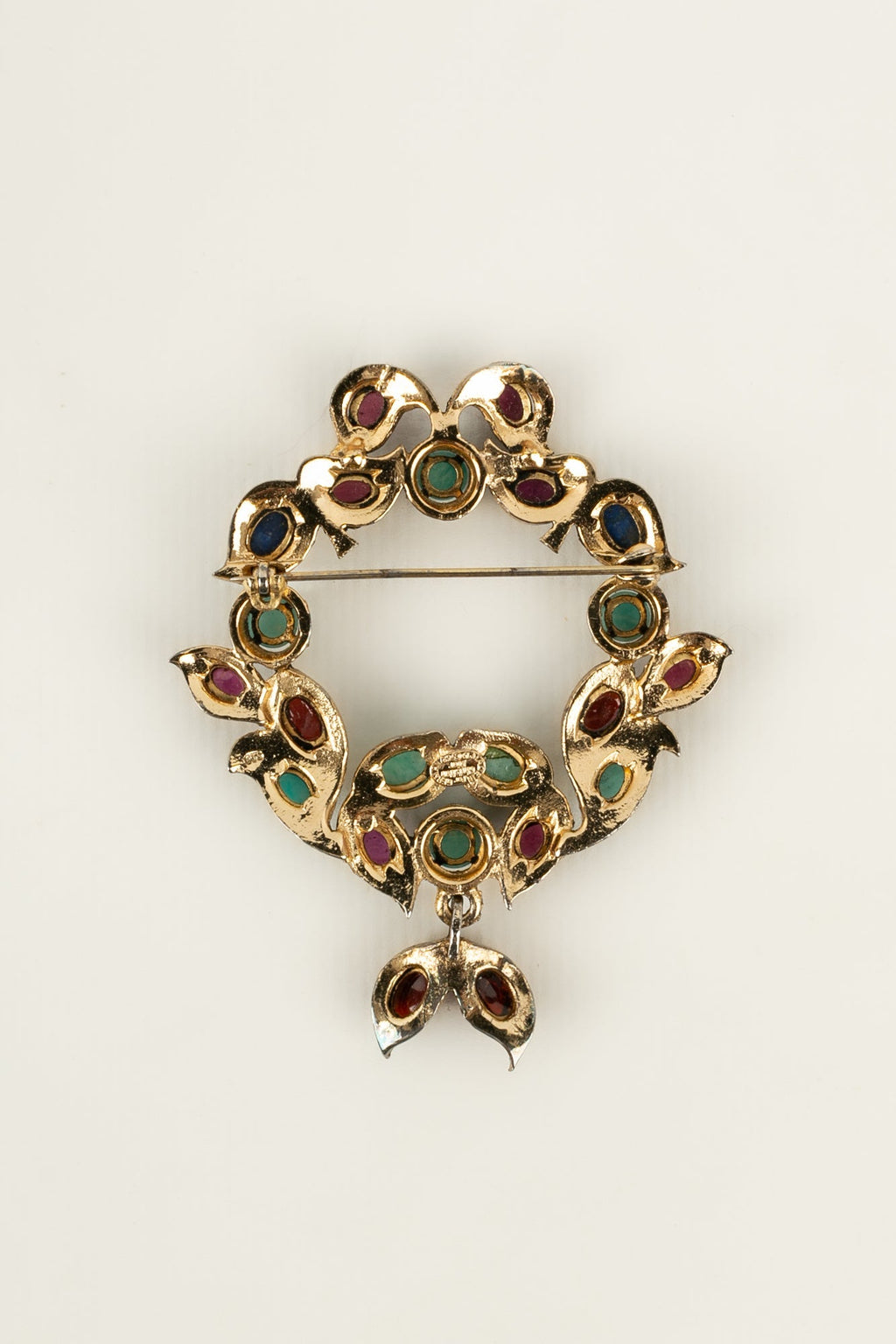 Broche en pâte de verre Dior