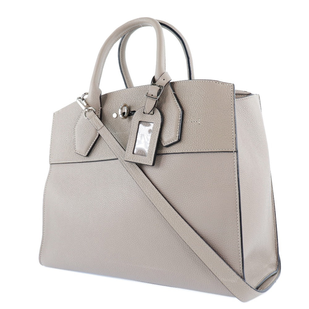 Louis Vuitton Beige Leather City steamer shoulder bag