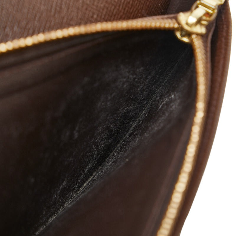 Louis Vuitton Damiere Portfolio Brother Long Wallet N60017 Brown PVC Leather  Louis Vuitton