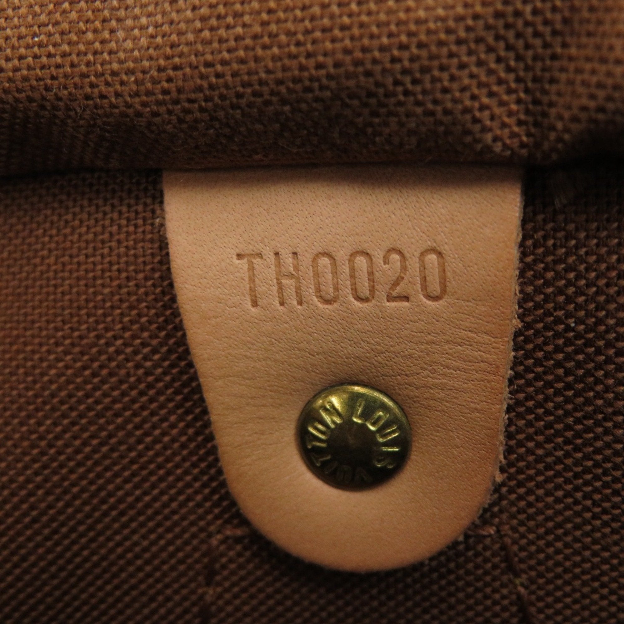 Louis Vuitton Brown Canvas Speedy 30 handbag bag
