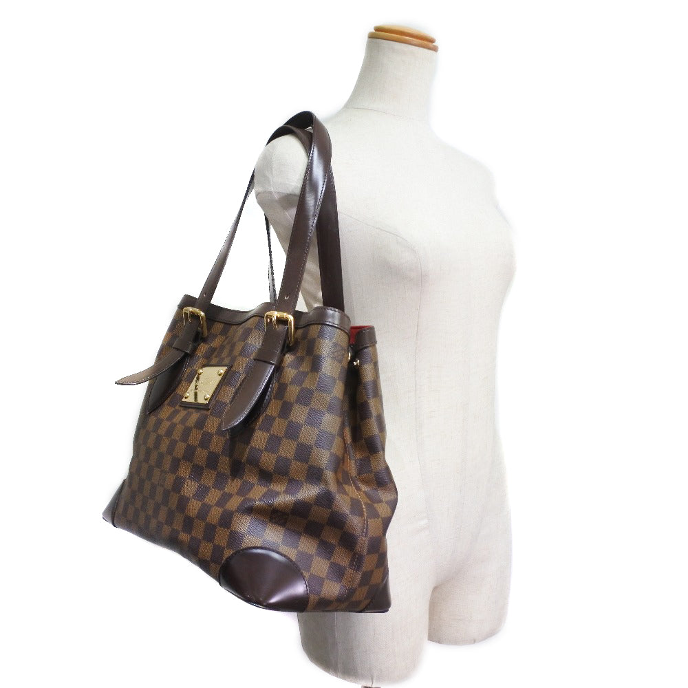 Louis Vuitton Brown Canvas Hampstead tote bag
