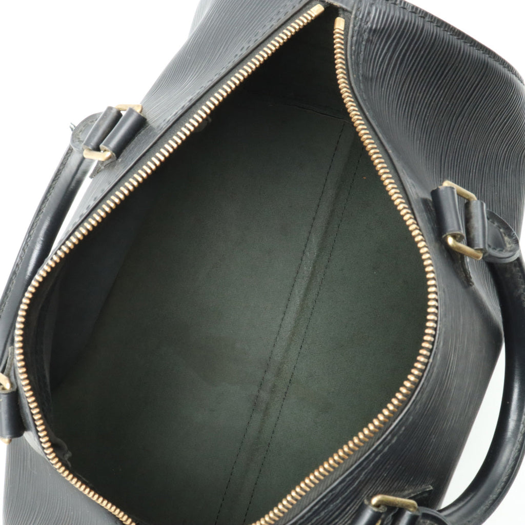 Louis Vuitton Louis Vuitton Epic Speed 30 Boston Bag Black Black Black Gold  M43002