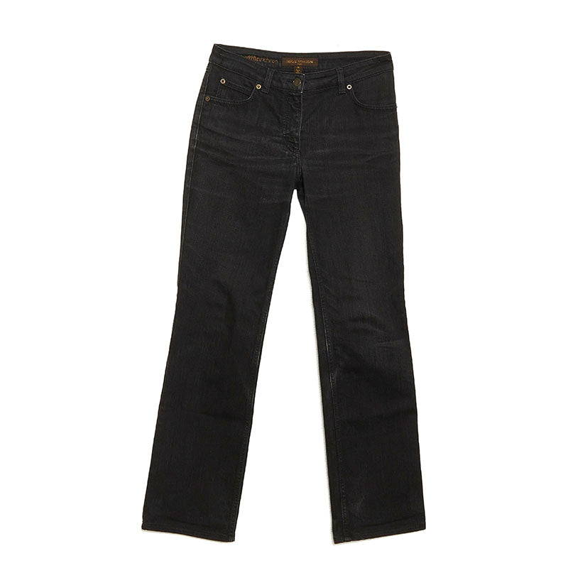 Louis Vuitton Louis Vuitton Denim Pants Cotton/Polyurethane Black