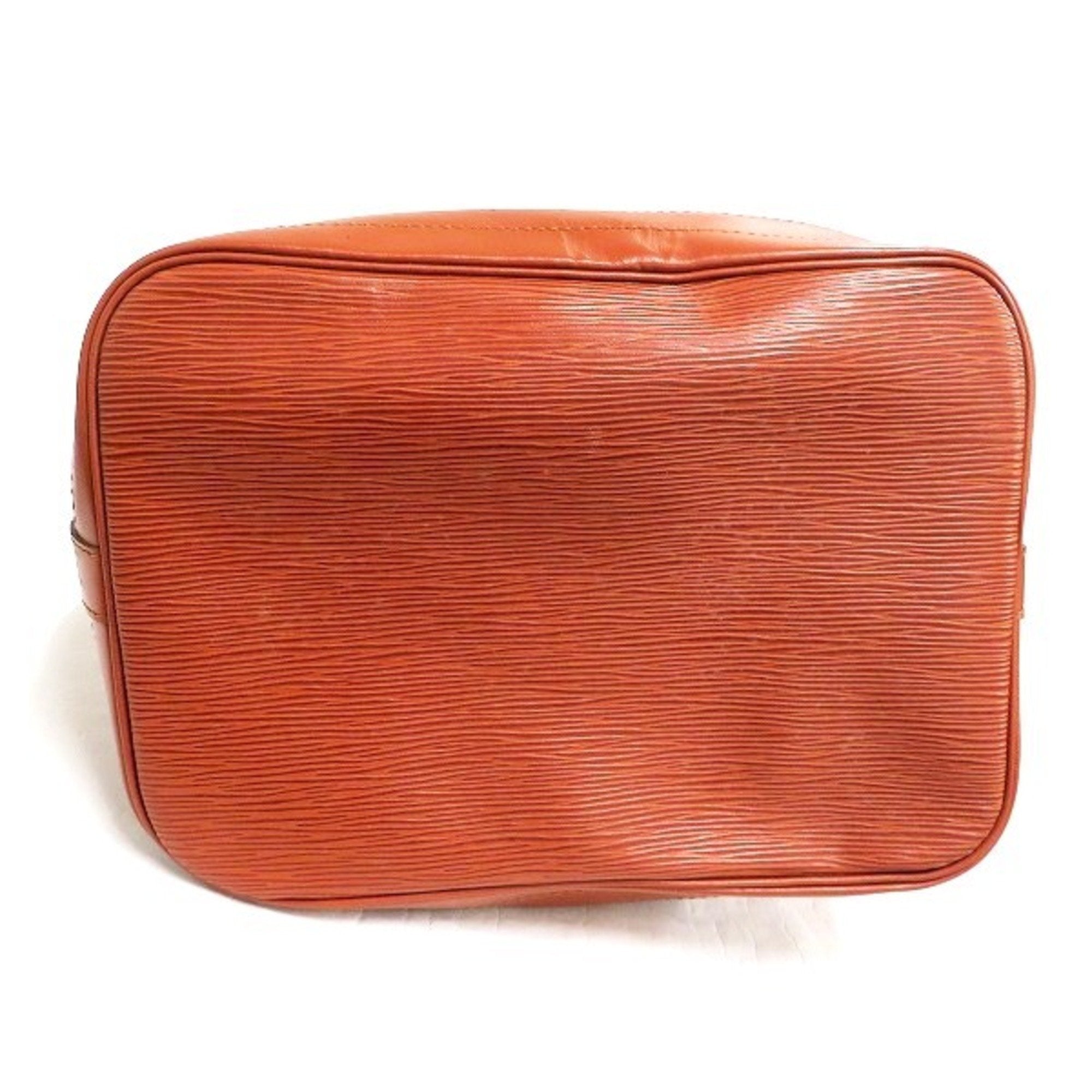 Louis Vuitton Orange Leather Noe shopper bag