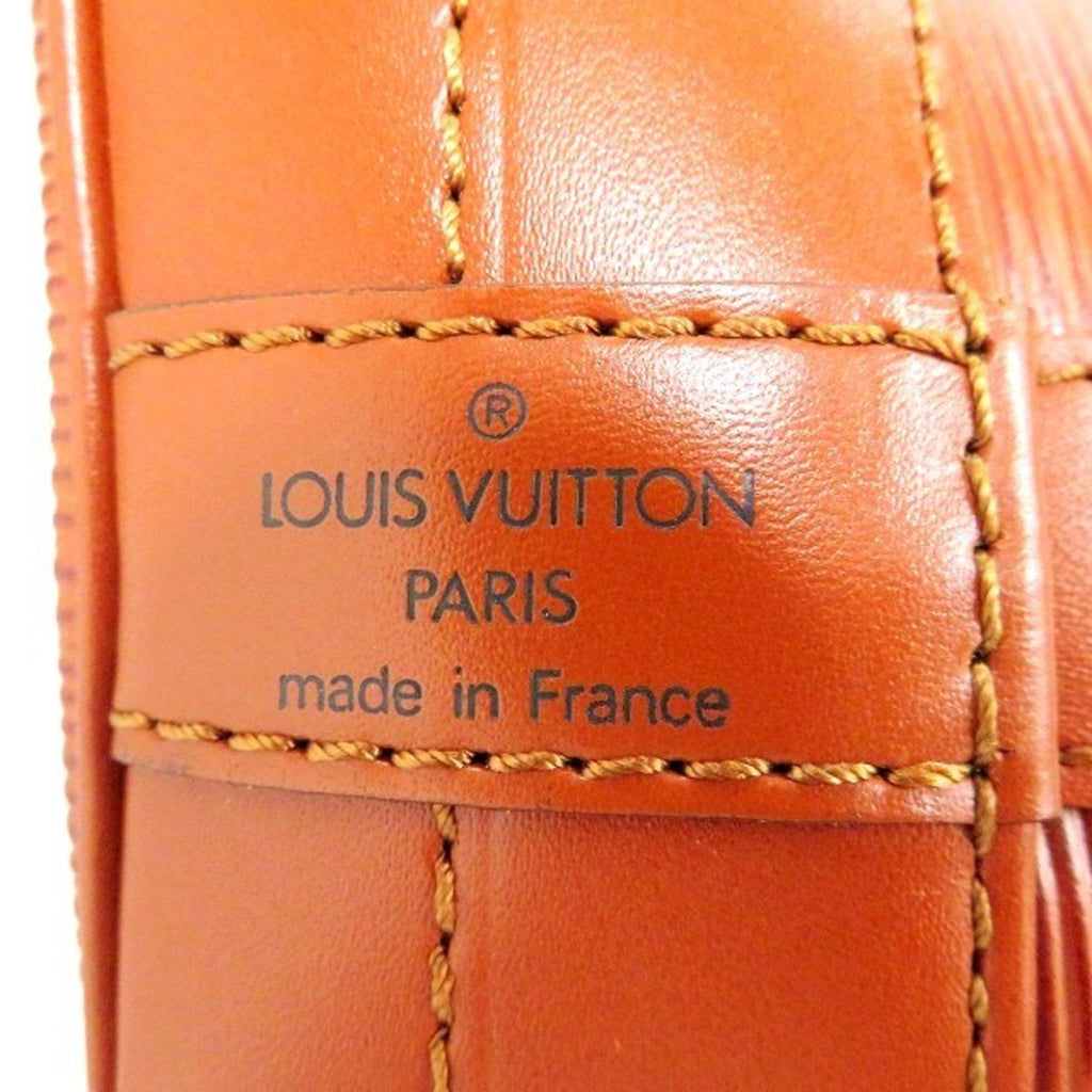 Louis Vuitton Orange Leather Noe shopper bag
