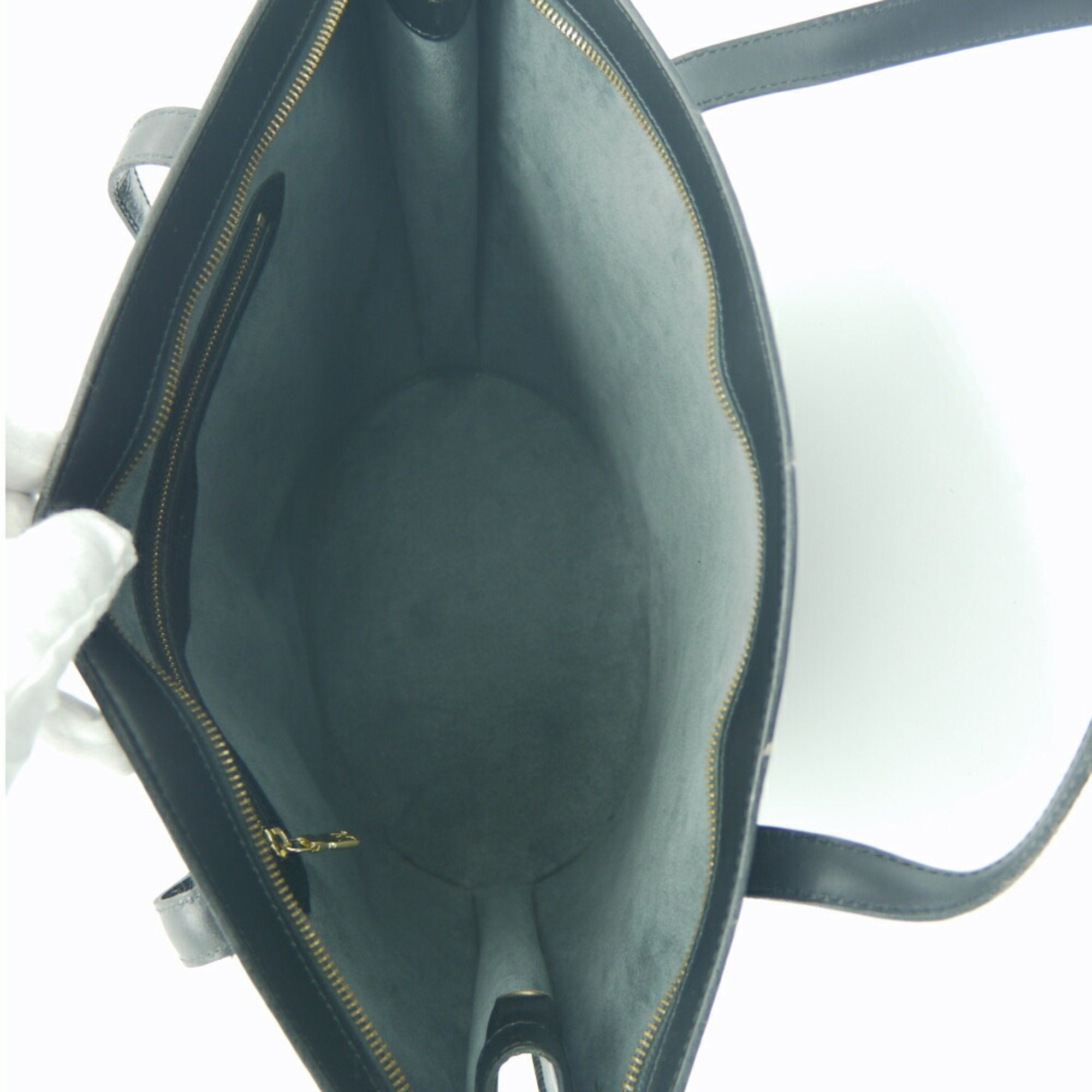 Louis Vuitton Green Leather Saint Jacques tote bag
