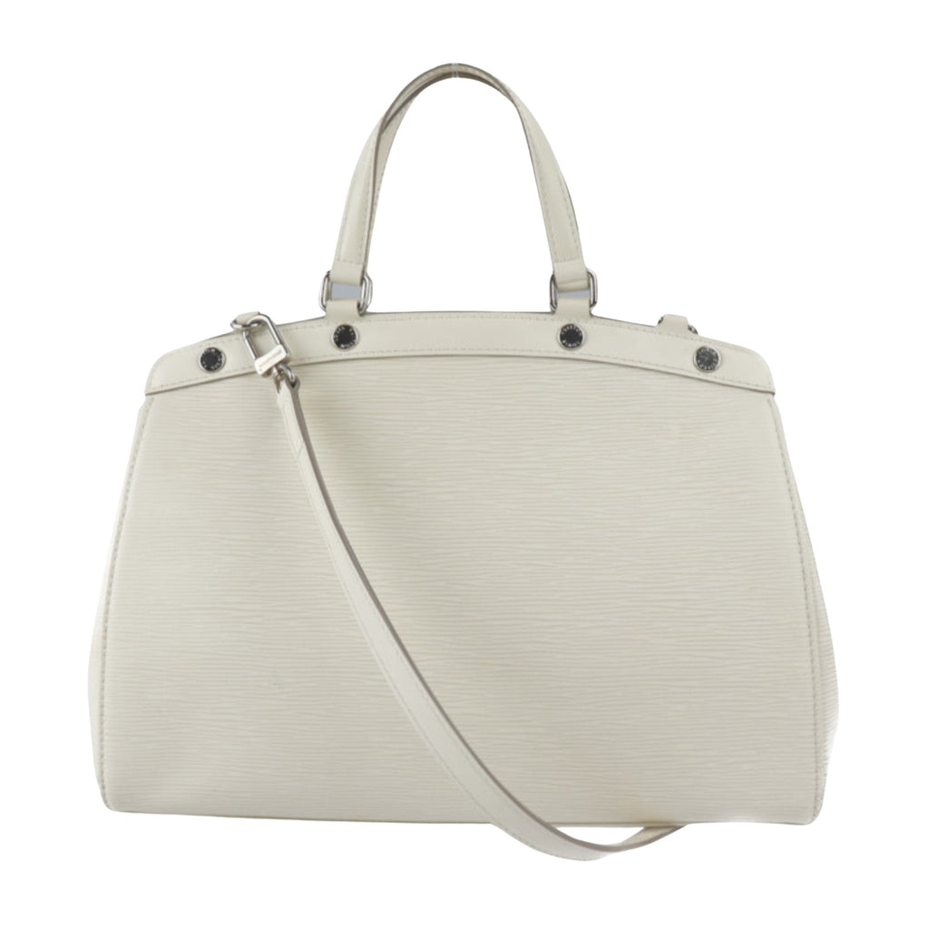 Louis Vuitton White Leather Brea handbag bag