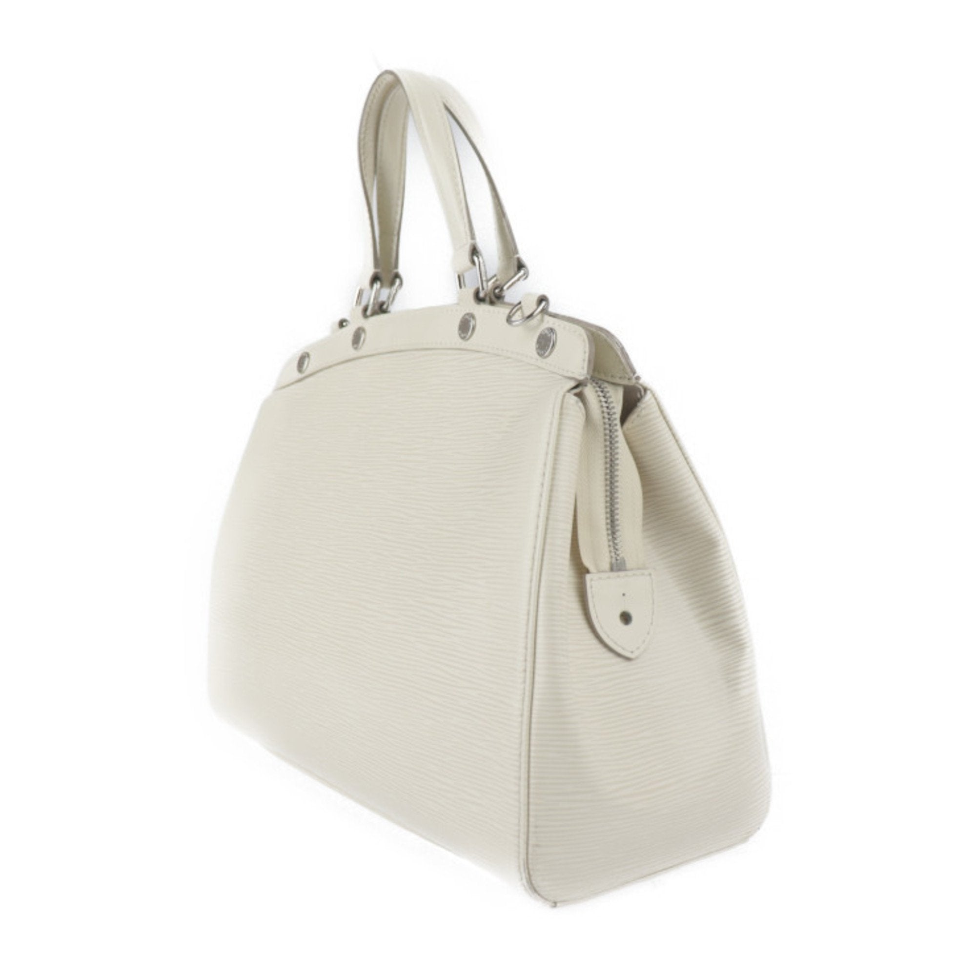 Louis Vuitton White Leather Brea handbag bag
