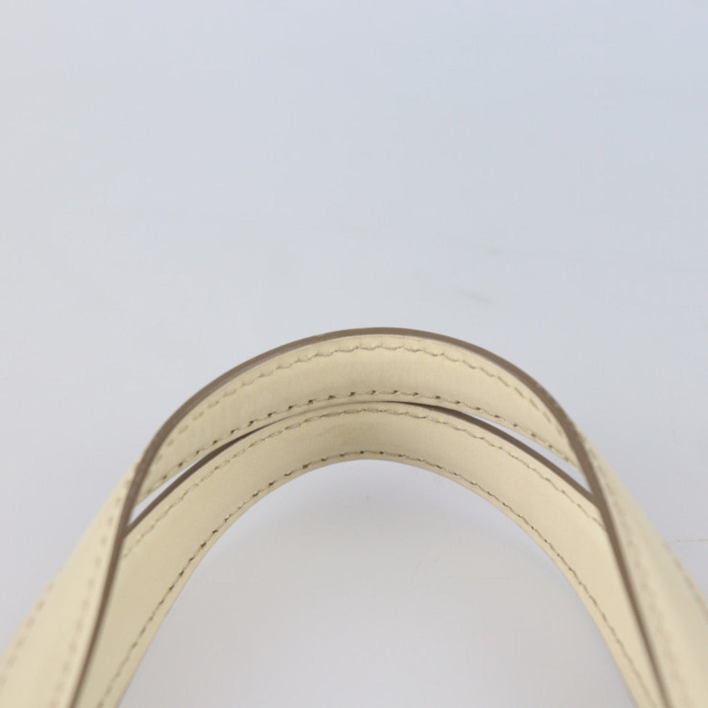 Louis Vuitton White Leather Brea handbag bag