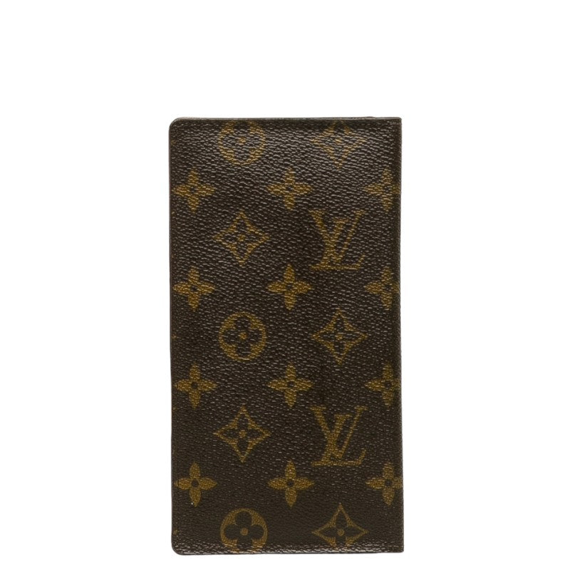 Louis Vuitton Monogram M61823 Long Wallet PVC/Leather Brown