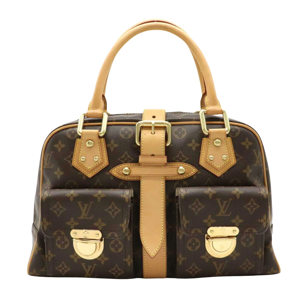 Louis Vuitton Brown Canvas Manhattan handbag bag