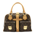 Louis Vuitton Brown Canvas Manhattan handbag bag