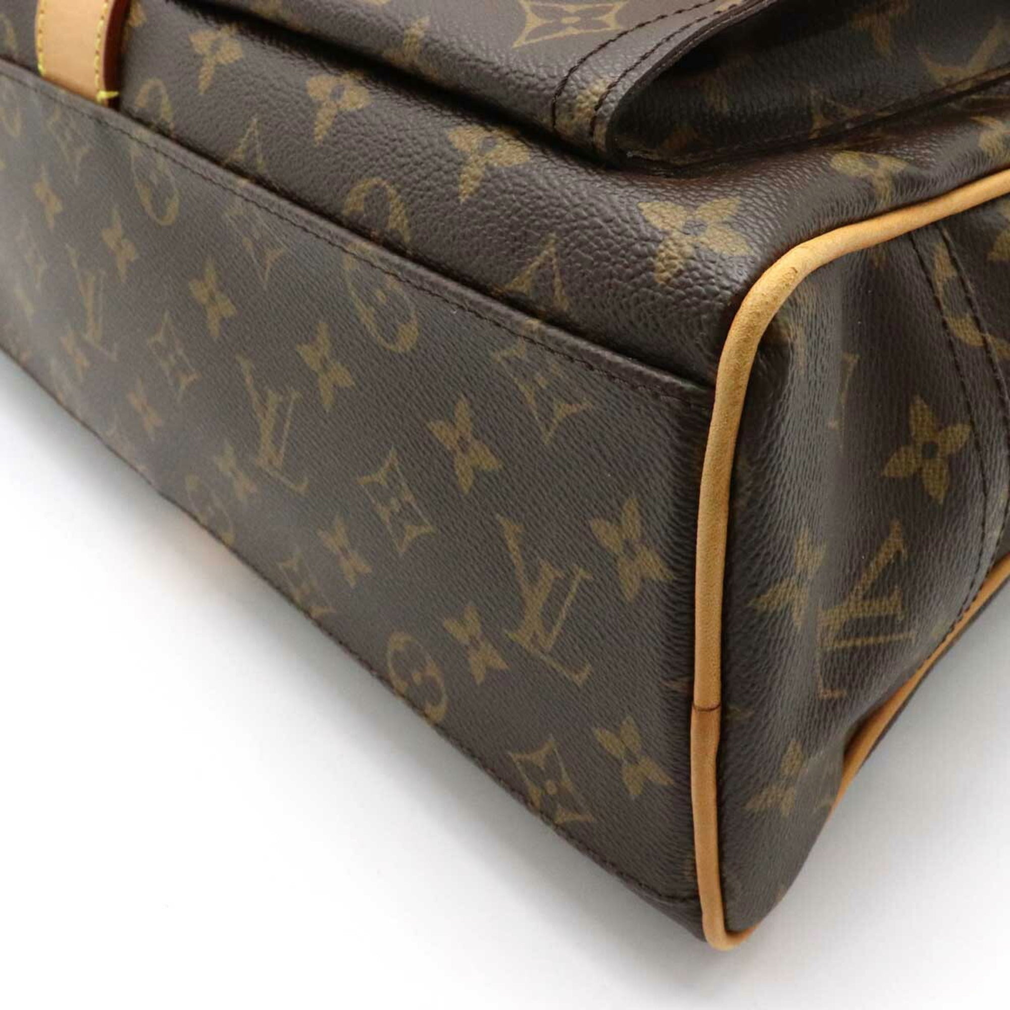 Louis Vuitton Brown Canvas Manhattan handbag bag