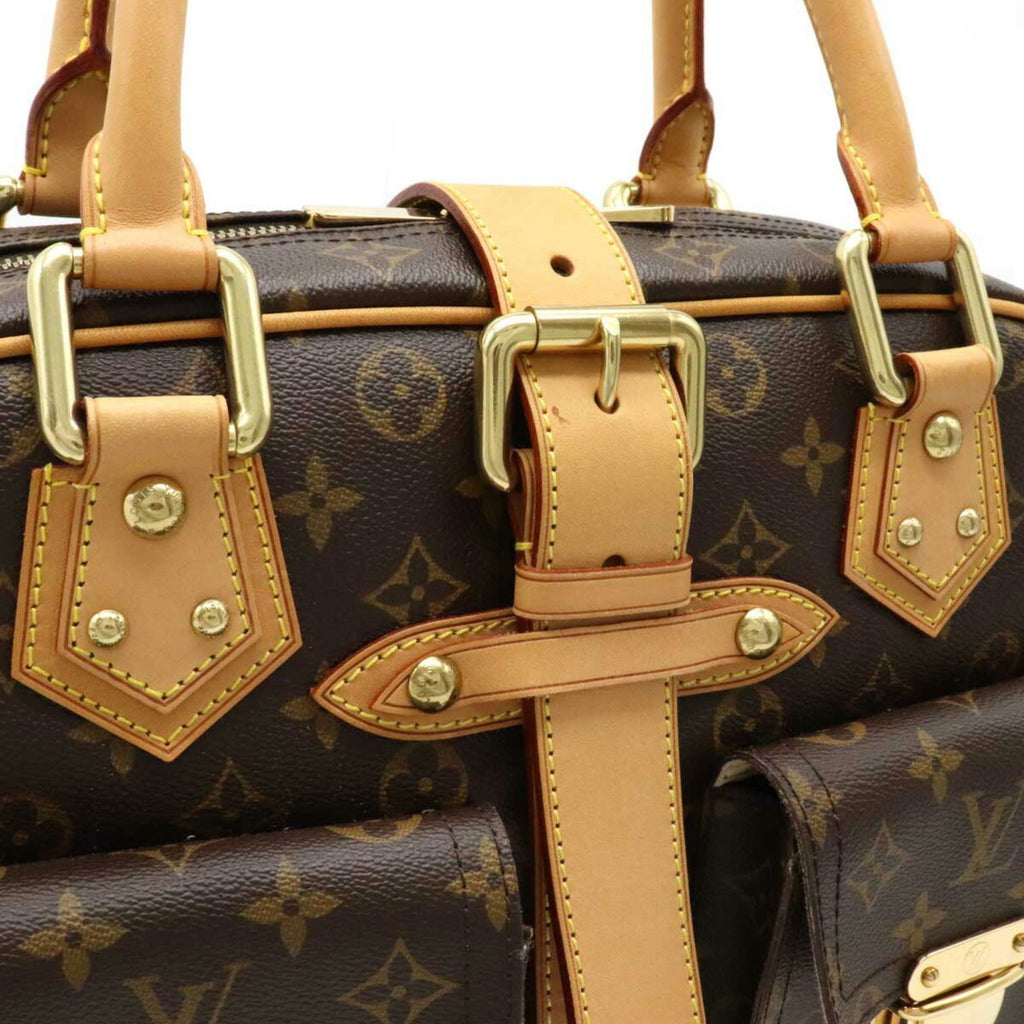 Louis Vuitton Brown Canvas Manhattan handbag bag
