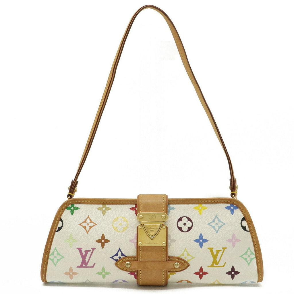 Louis Vuitton White Canvas Shirley clutch bag