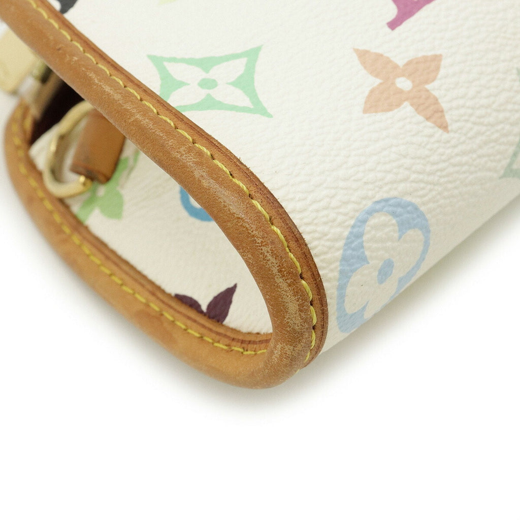 Louis Vuitton White Canvas Shirley clutch bag