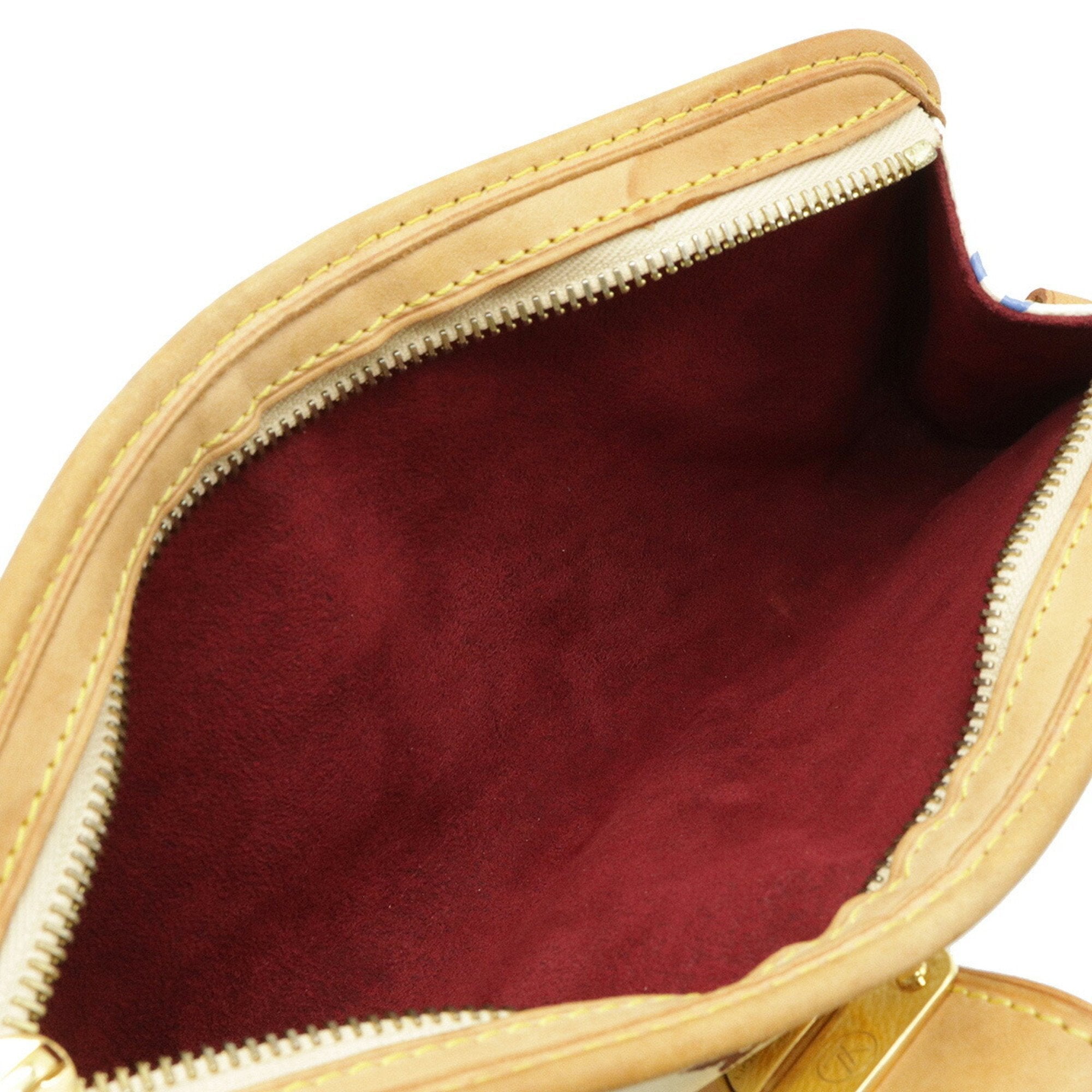 Louis Vuitton White Canvas Shirley clutch bag