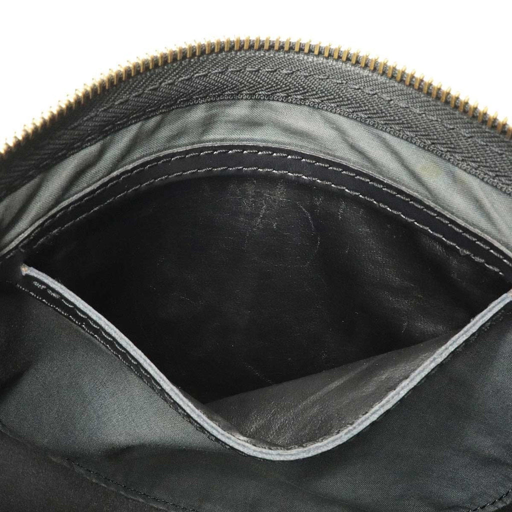Louis Vuitton Black Leather Speedy 30 handbag bag