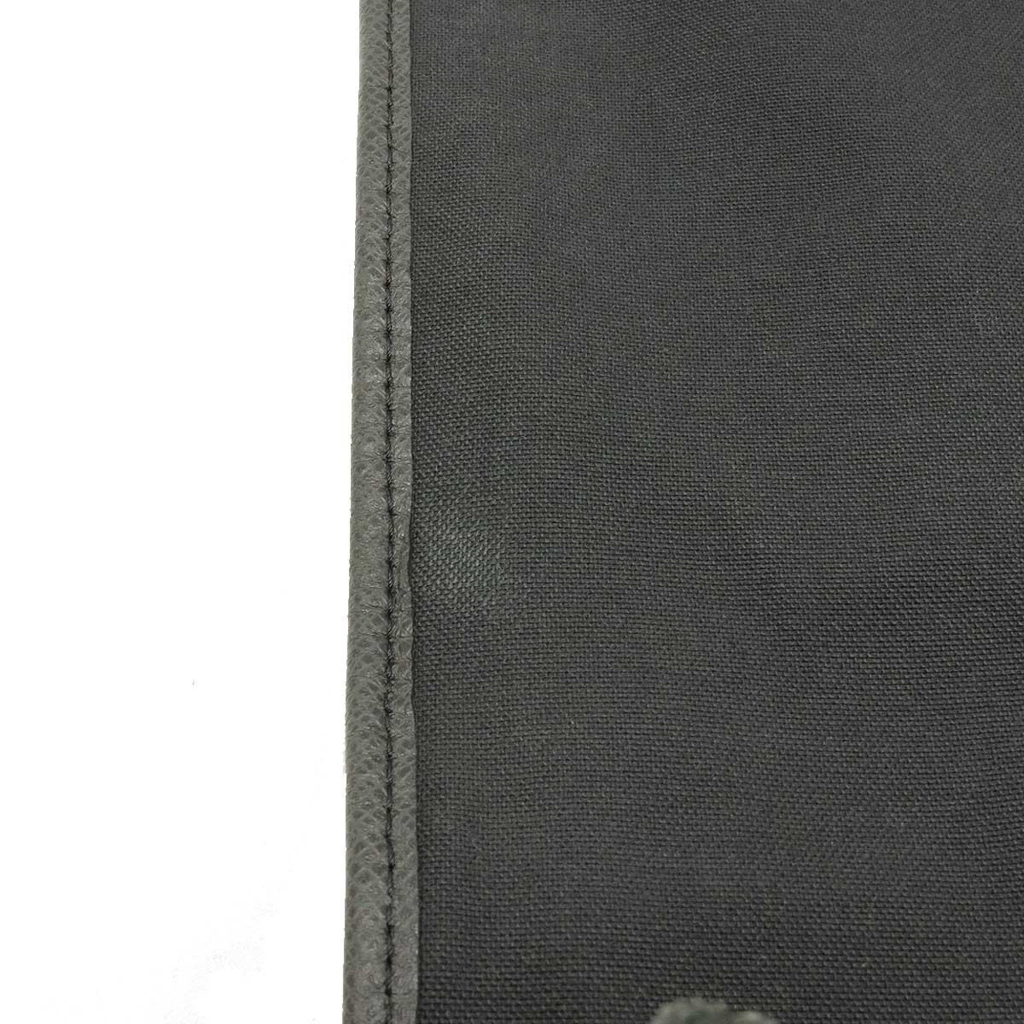 Louis Vuitton Black Leather Messenger shoulder bag