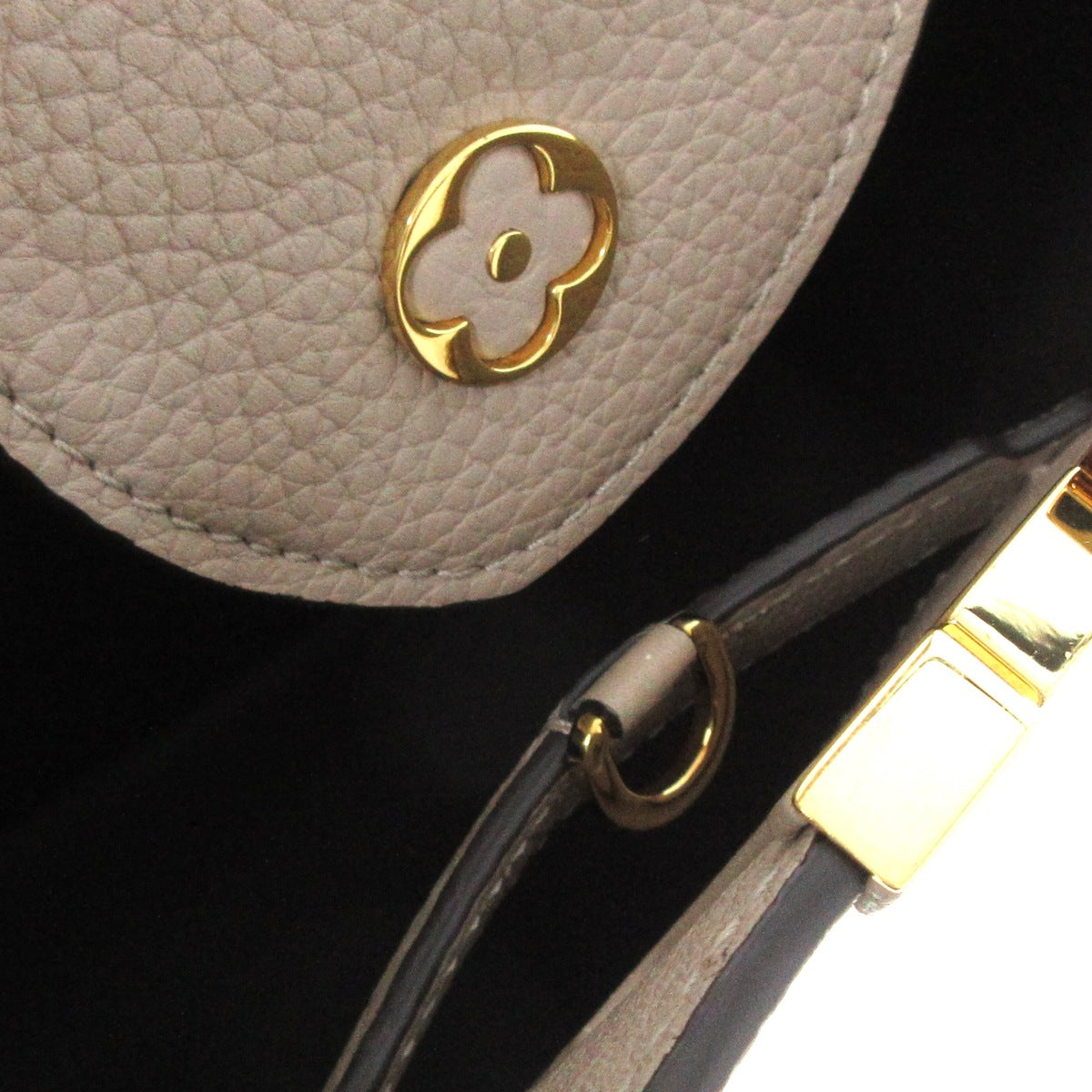 Louis Vuitton Beige Leather Capucines handbag bag