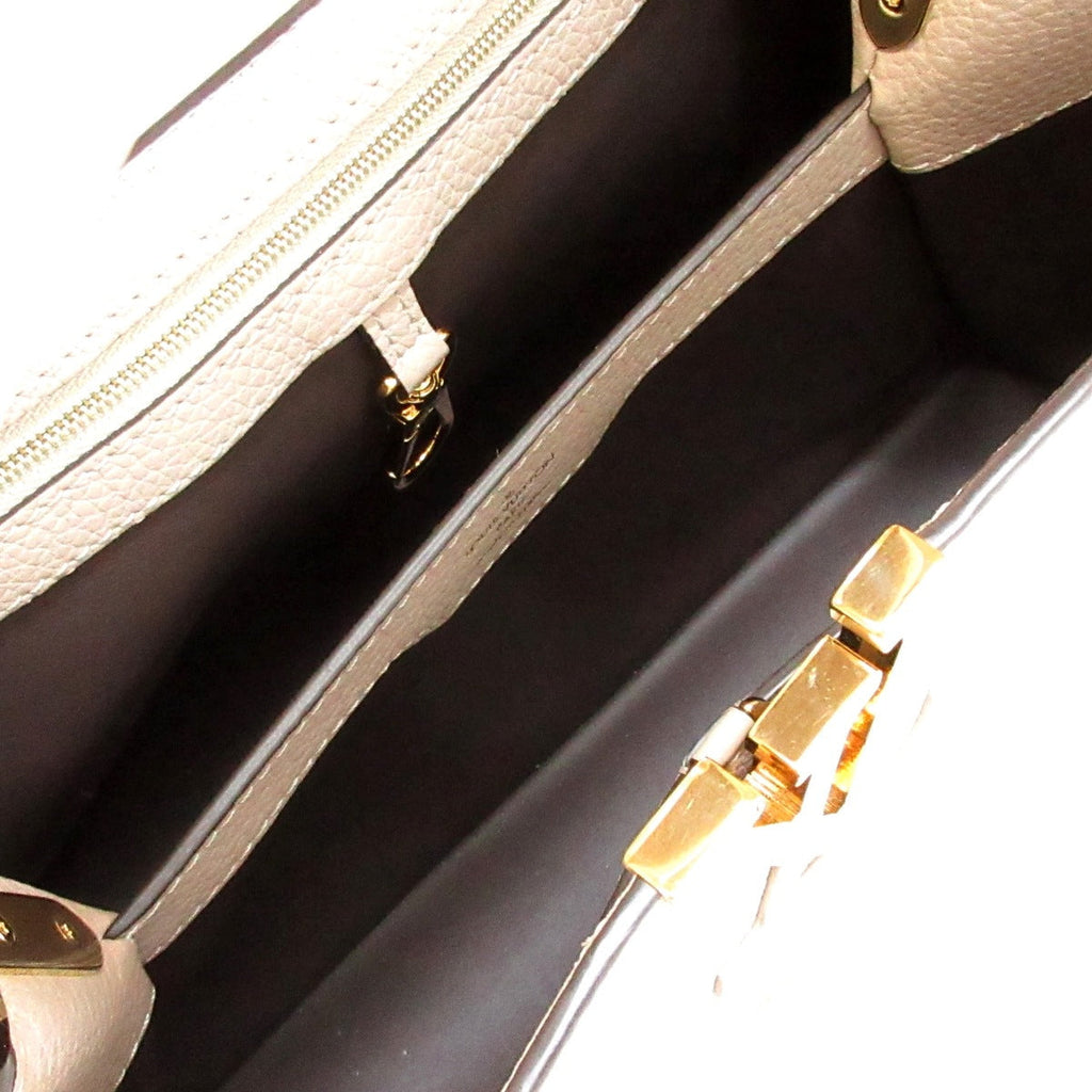 Louis Vuitton Beige Leather Capucines handbag bag