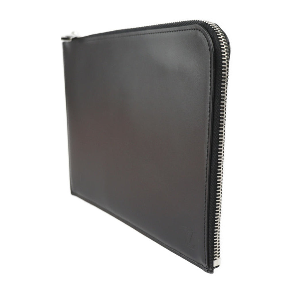 Louis Vuitton Black Leather Pochette Jour clutch bag