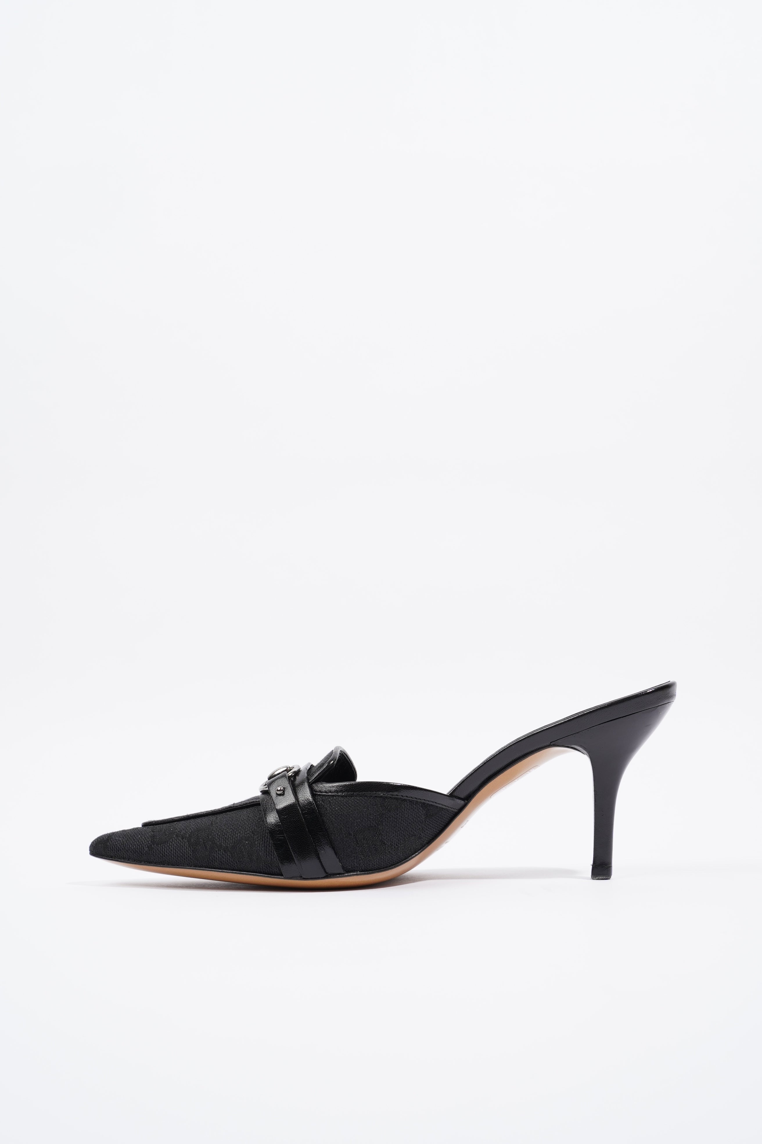 Gucci GG Horsebit Black Fabric EU 36 UK 3