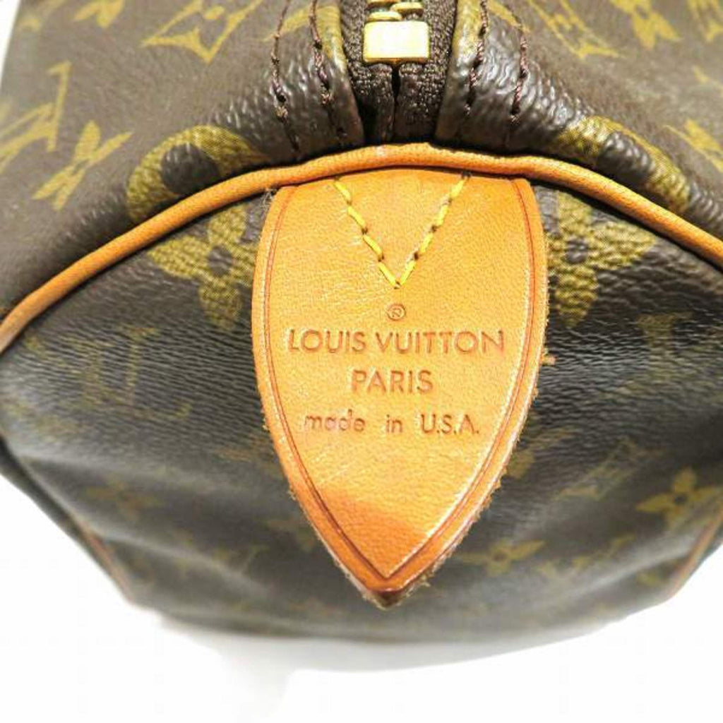 Louis Vuitton Brown Canvas Speedy 30 handbag bag