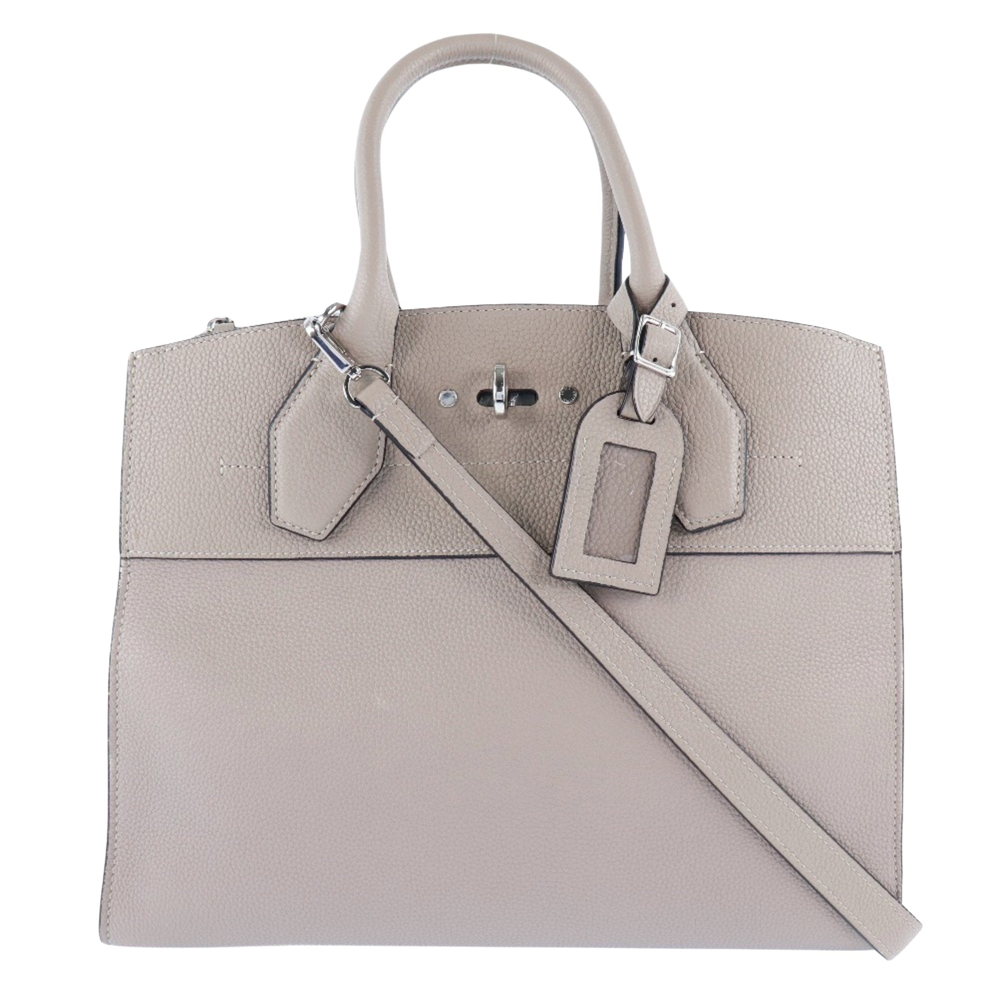 Louis Vuitton Beige Leather City steamer handbag bag