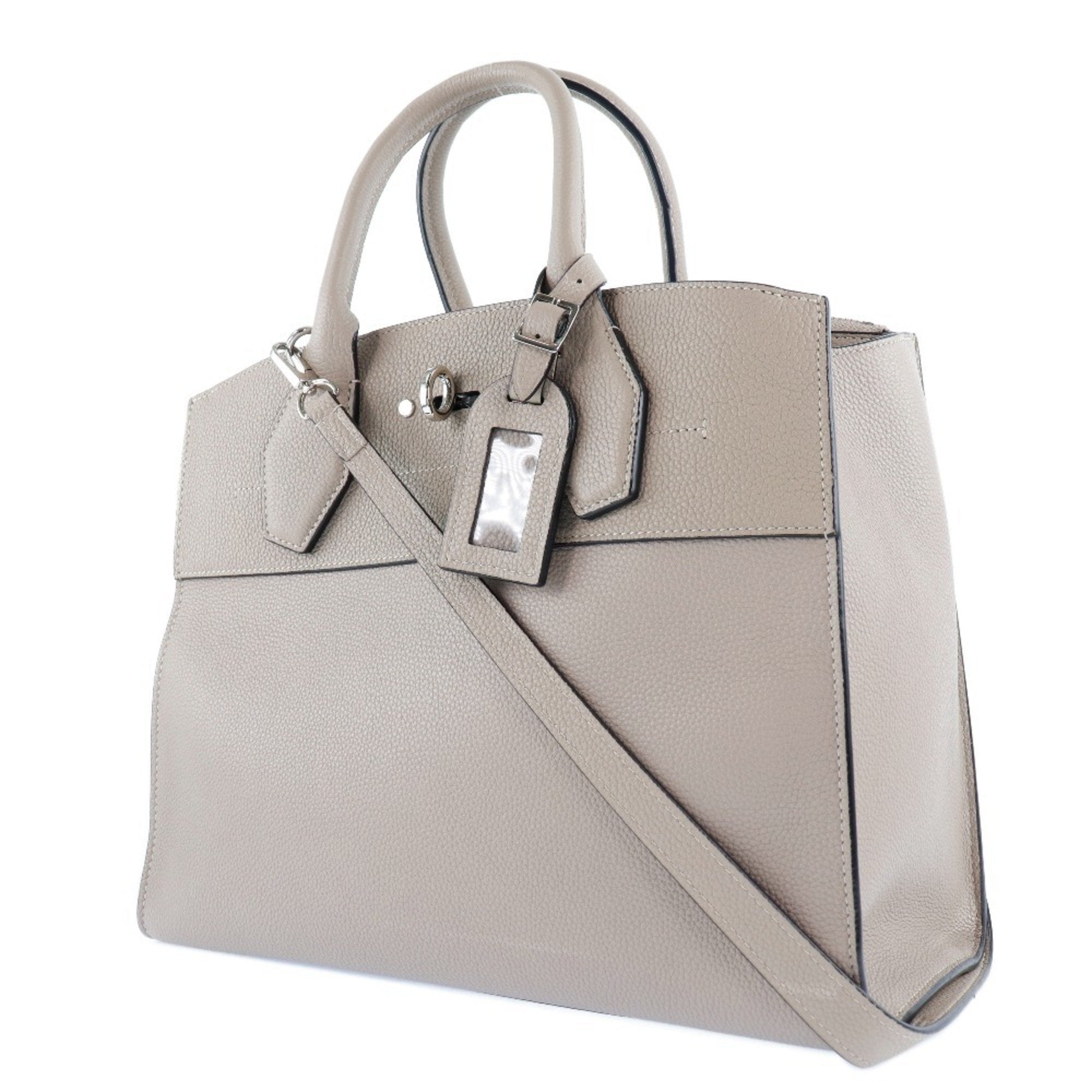 Louis Vuitton Beige Leather City steamer handbag bag