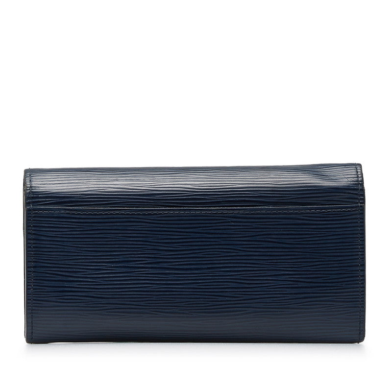 Louis Vuitton Sarah Long Wallet in Epi Indigo Blue M60585
