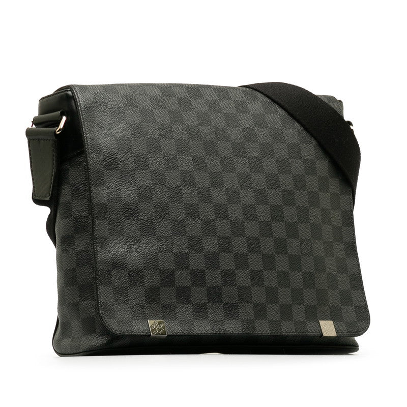 Louis Vuitton Monogram Eclipse District MM Shoulder Bag M45271 Black  Men's