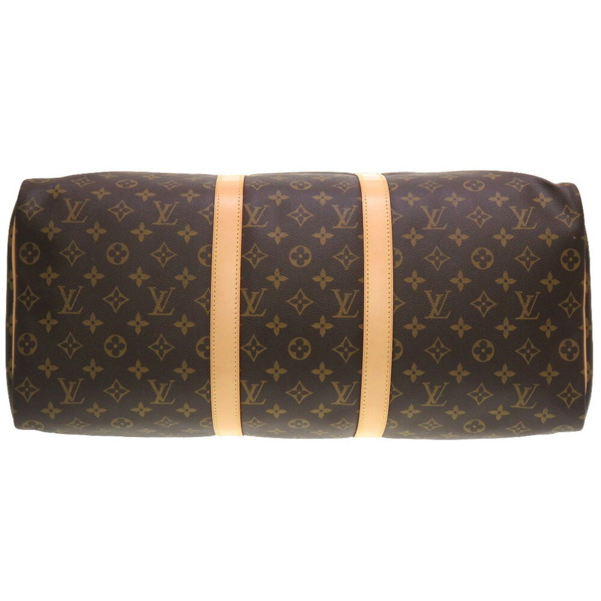 Louis Vuitton Brown Canvas Keepall 50 travel bag