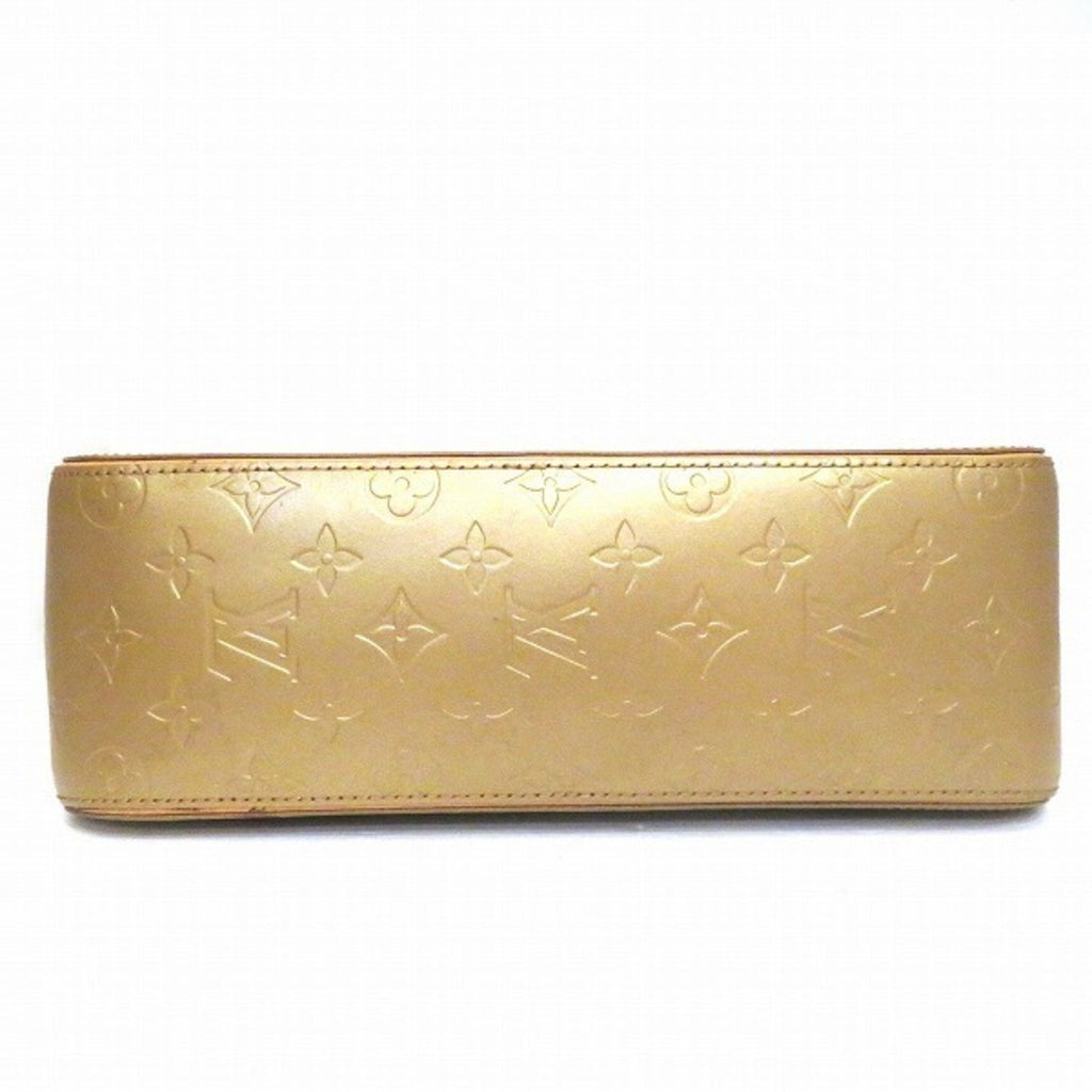Louis Vuitton Gold Patent leather Shelton handbag bag