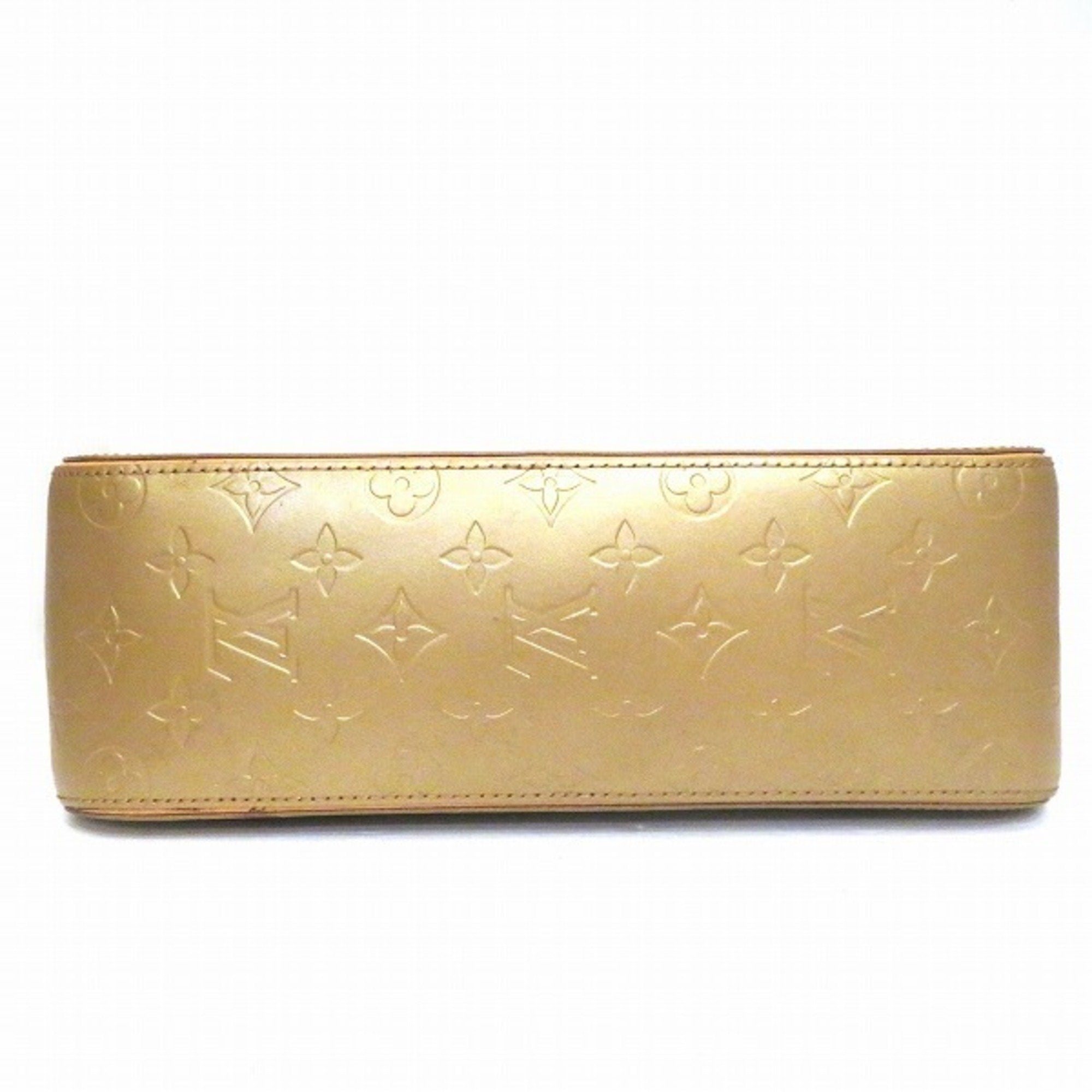 Louis Vuitton Gold Patent leather Shelton handbag bag
