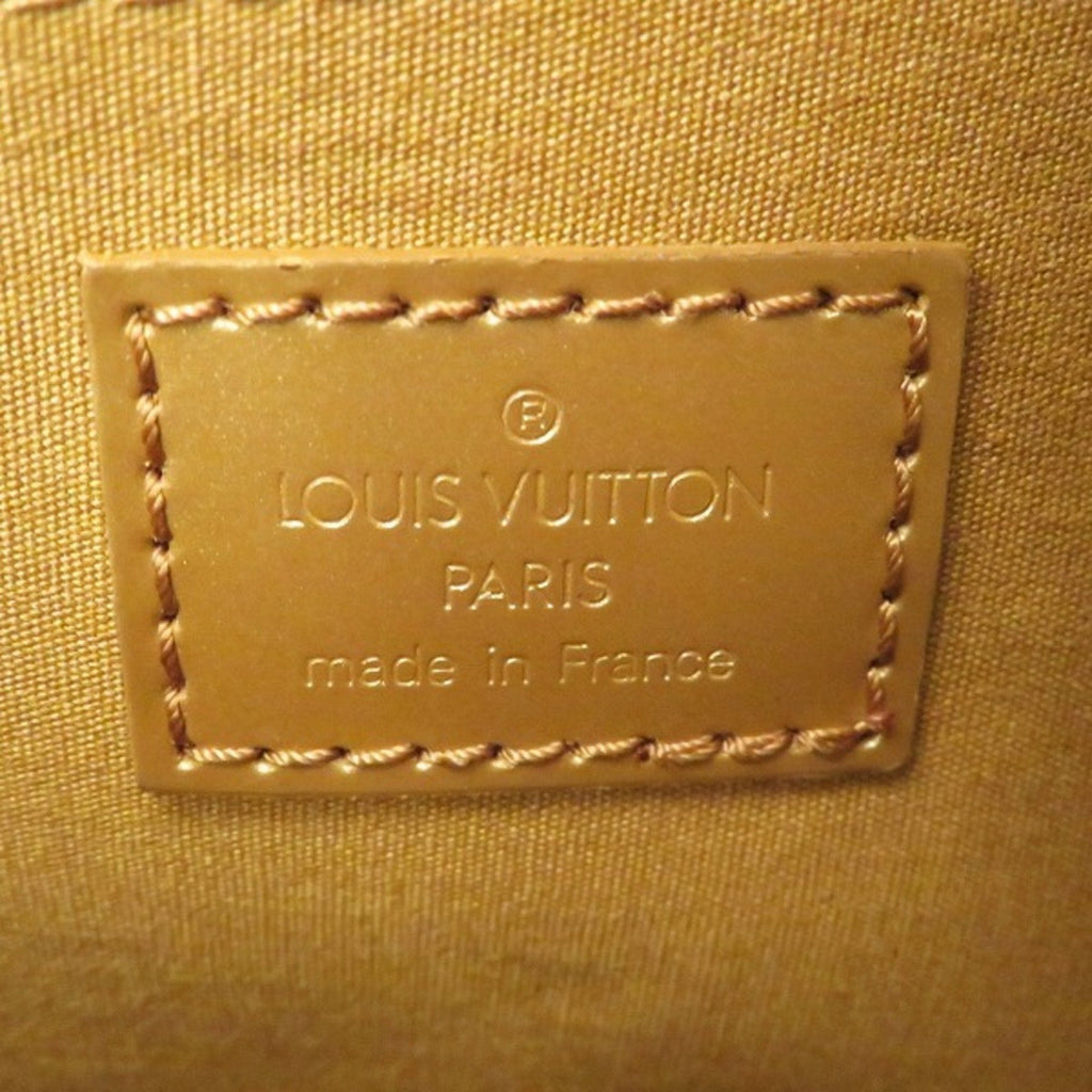 Louis Vuitton Gold Patent leather Shelton handbag bag