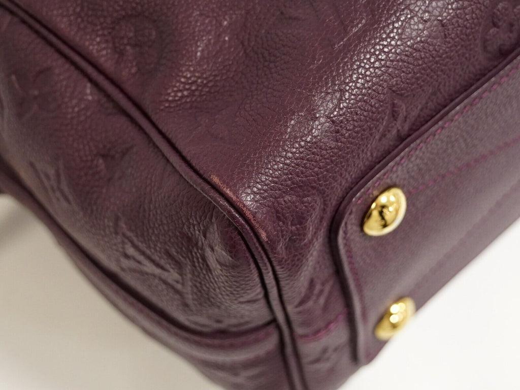 Louis Vuitton Purple Leather Speedy 25 handbag bag