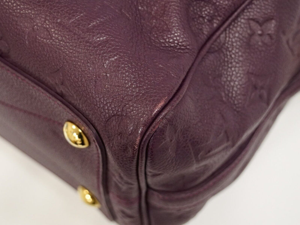 Louis Vuitton Purple Leather Speedy 25 handbag bag