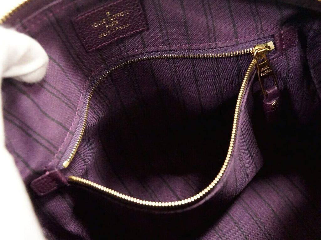 Louis Vuitton Purple Leather Speedy 25 handbag bag
