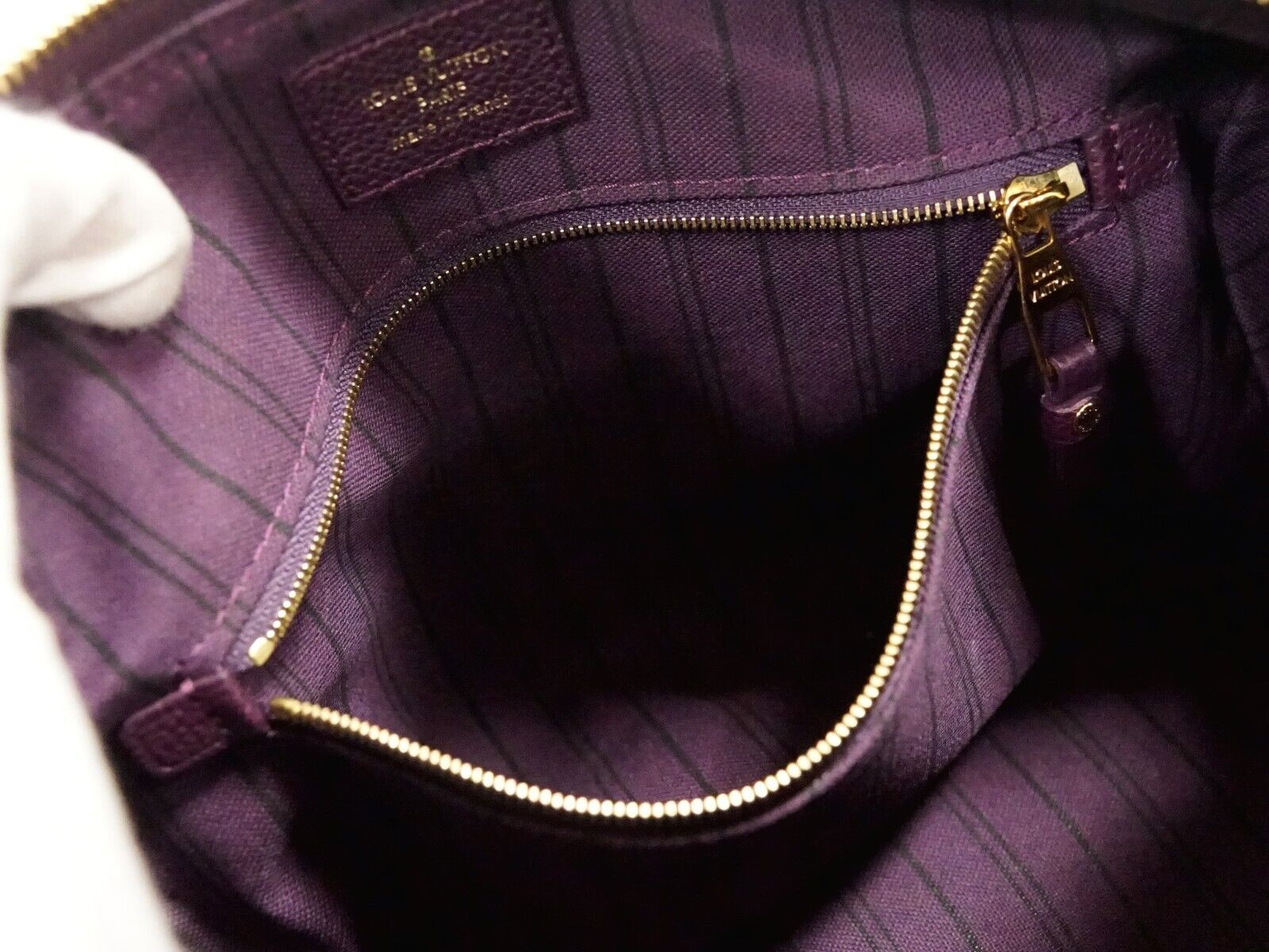 Louis Vuitton Purple Leather Speedy 25 handbag bag