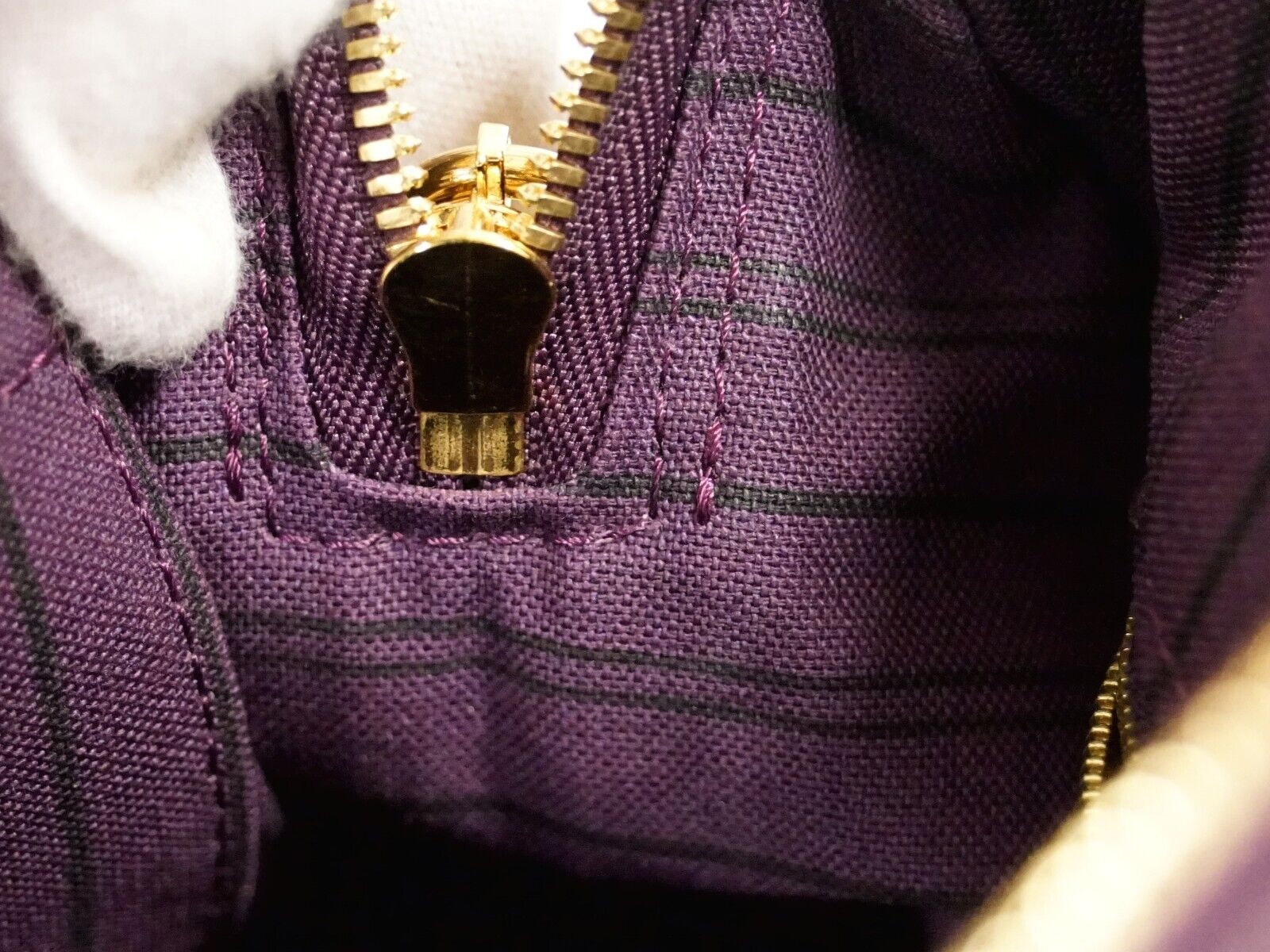 Louis Vuitton Purple Leather Speedy 25 handbag bag