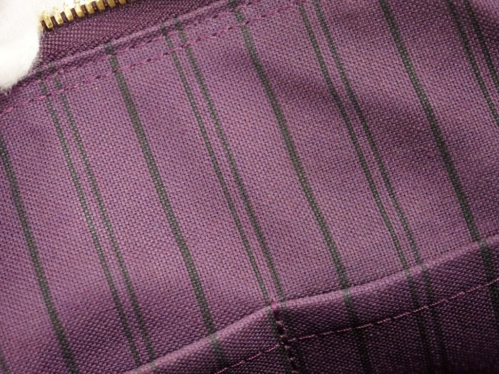 Louis Vuitton Purple Leather Speedy 25 handbag bag