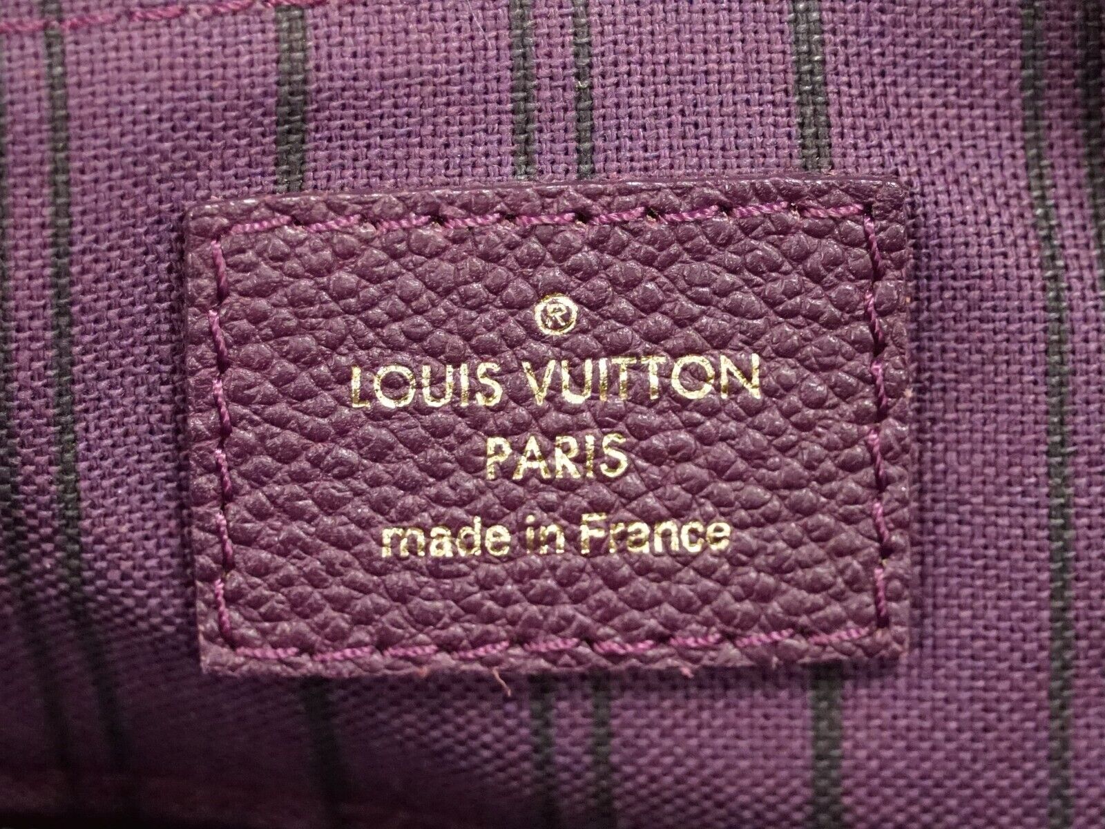 Louis Vuitton Purple Leather Speedy 25 handbag bag