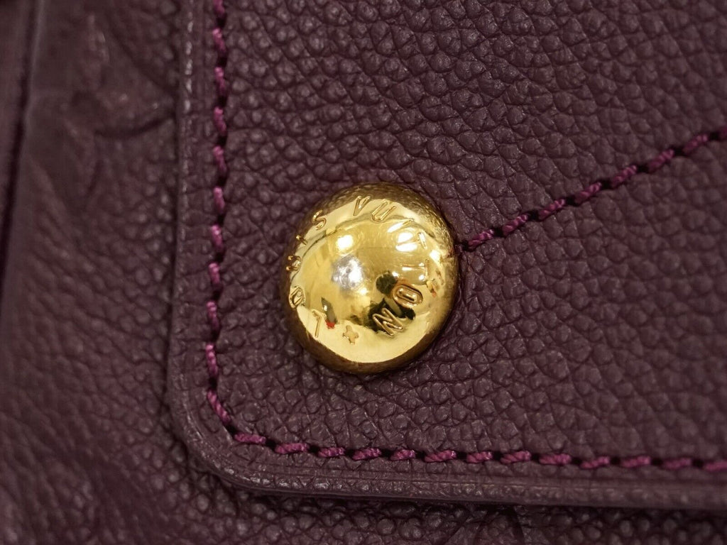 Louis Vuitton Purple Leather Speedy 25 handbag bag