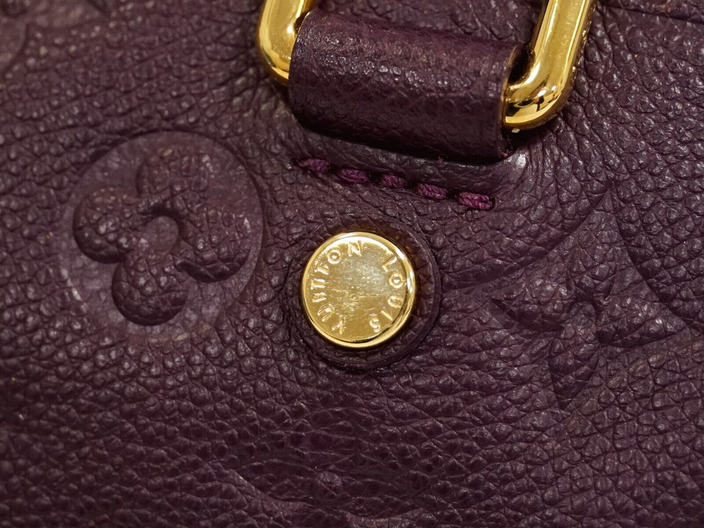 Louis Vuitton Purple Leather Speedy 25 handbag bag