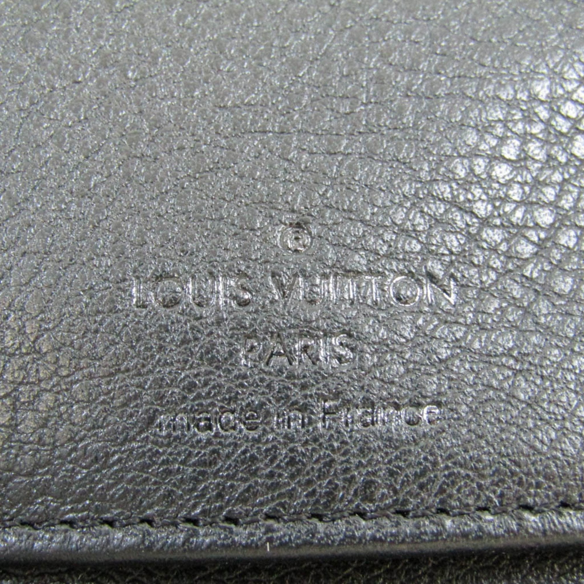 Louis Vuitton Black Leather Zippy Wallet Vertical wallet accessories