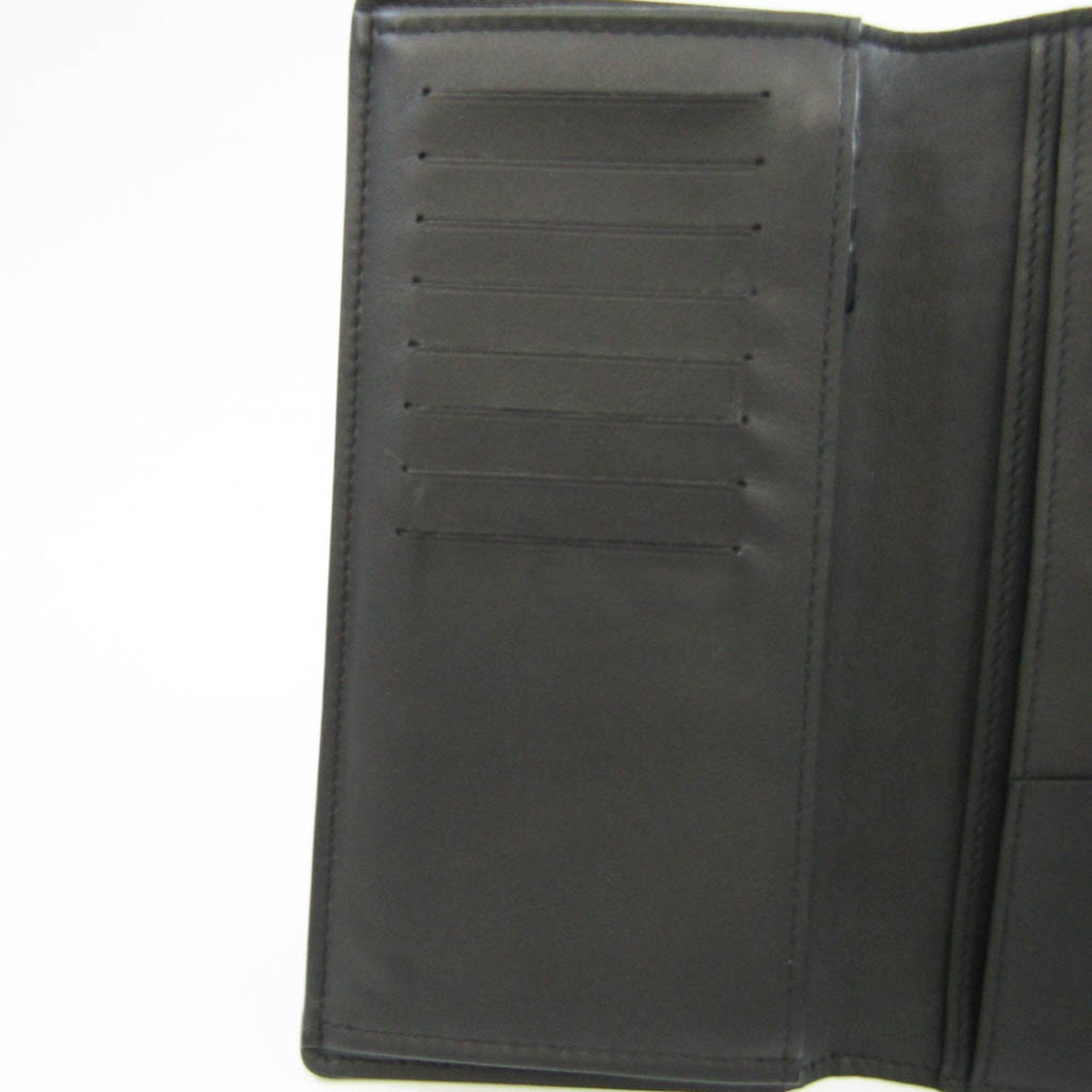 Louis Vuitton Black Canvas Portefeuille Brazza wallet accessories