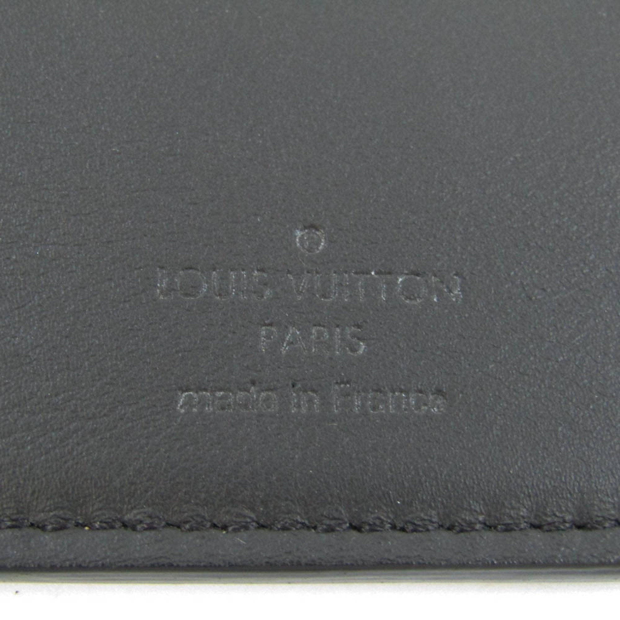 Louis Vuitton Black Canvas Portefeuille Brazza wallet accessories